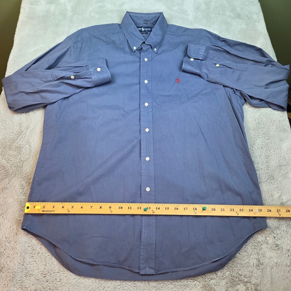 Ralph Lauren Slate Blue Long-Sleeve Button-Down Shirt